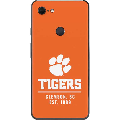 Clemson University Tigers Est 1889 Orange Google Pixel 3 XL Skin